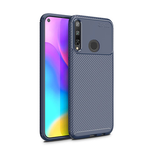 Funda Silicona Carcasa Goma Twill para Huawei P40 Lite E Azul