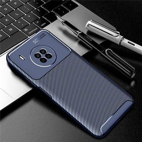 Funda Silicona Carcasa Goma Twill para Huawei Y9a Azul