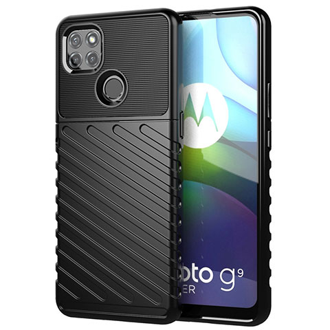 Funda Silicona Carcasa Goma Twill para Motorola Moto G9 Power Negro