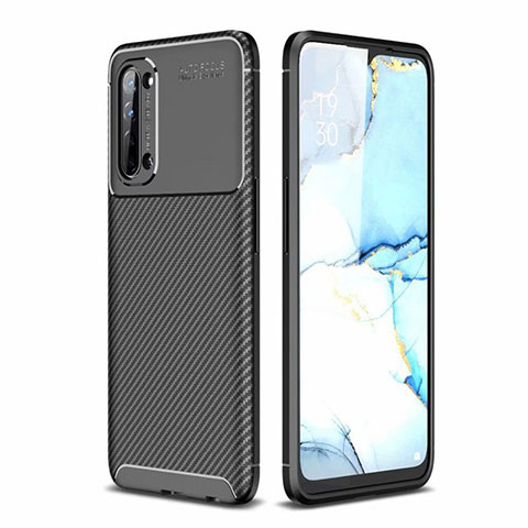 Funda Silicona Carcasa Goma Twill para Oppo Find X2 Lite Negro