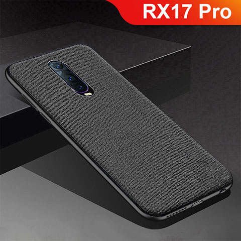 Funda Silicona Carcasa Goma Twill para Oppo RX17 Pro Negro