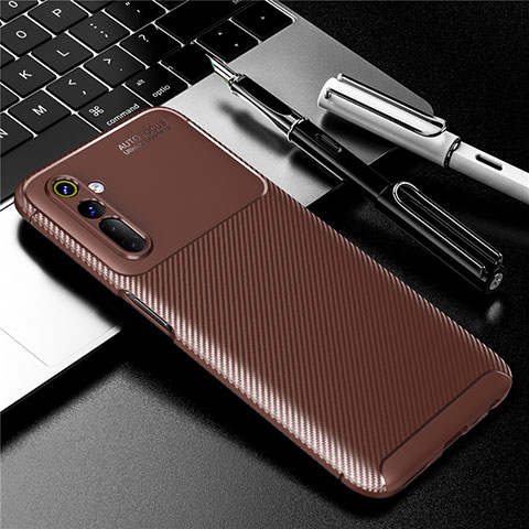 Funda Silicona Carcasa Goma Twill para Realme 6s Marron