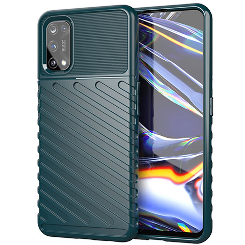 Funda Silicona Carcasa Goma Twill para Realme 7 Pro Verde Noche