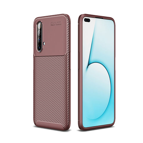 Funda Silicona Carcasa Goma Twill para Realme X50m 5G Marron