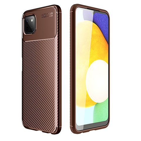 Funda Silicona Carcasa Goma Twill para Samsung Galaxy A22 5G Marron