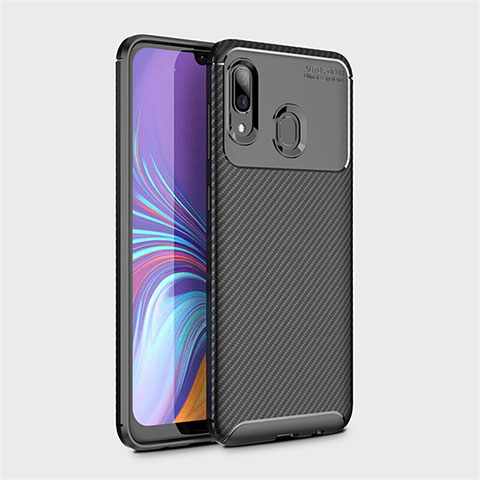 Funda Silicona Carcasa Goma Twill para Samsung Galaxy A40 Negro