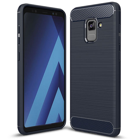 Funda Silicona Carcasa Goma Twill para Samsung Galaxy A5 (2018) A530F Azul