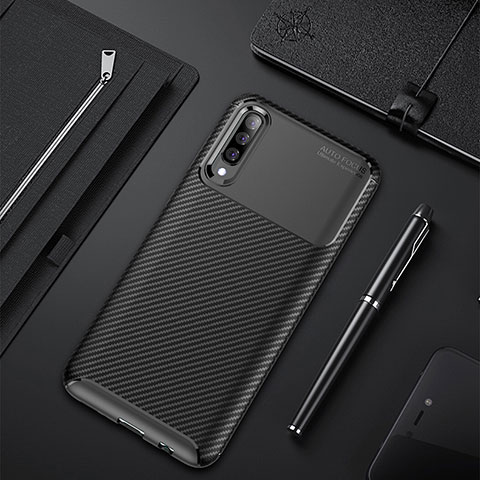 Funda Silicona Carcasa Goma Twill para Samsung Galaxy A50S Negro