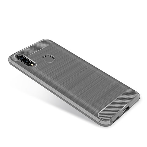 Funda Silicona Carcasa Goma Twill para Samsung Galaxy A8 Star Gris