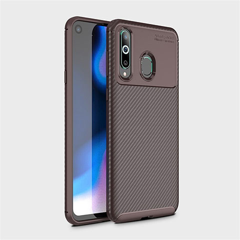 Funda Silicona Carcasa Goma Twill para Samsung Galaxy A8s SM-G8870 Marron