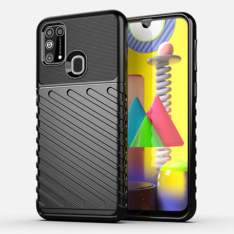 Funda Silicona Carcasa Goma Twill para Samsung Galaxy M21s Negro