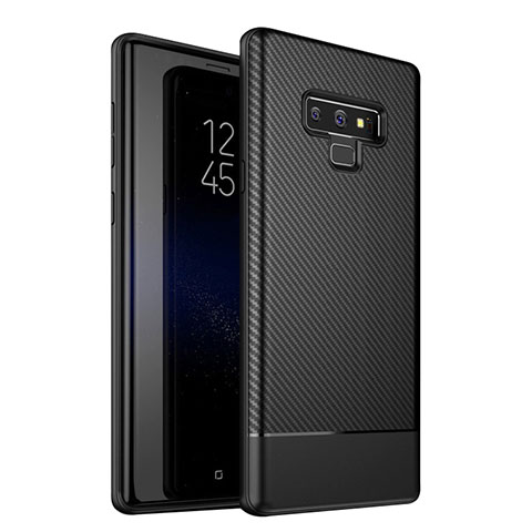 Funda Silicona Carcasa Goma Twill para Samsung Galaxy Note 9 Negro