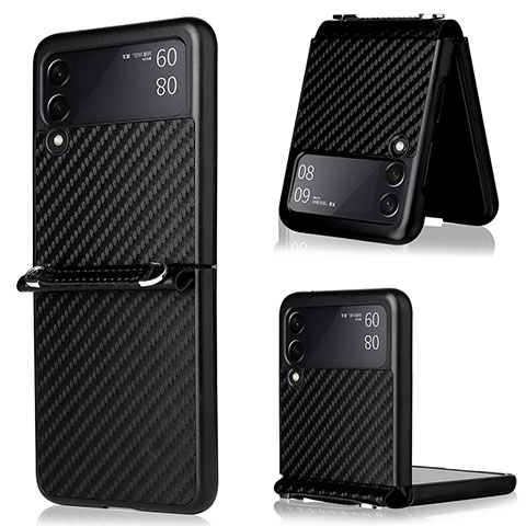 Funda Silicona Carcasa Goma Twill para Samsung Galaxy Z Flip3 5G Negro