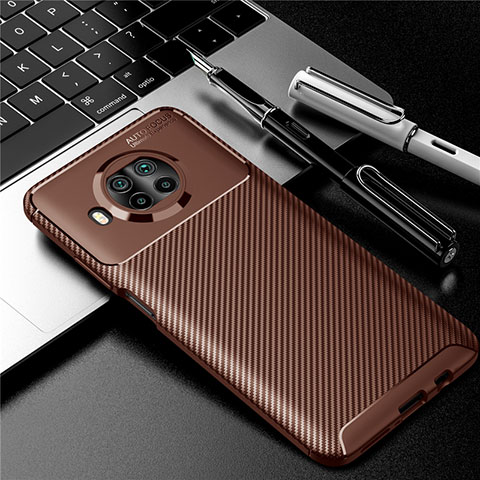 Funda Silicona Carcasa Goma Twill para Xiaomi Mi 10i 5G Marron