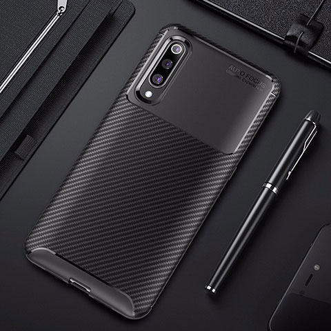 Funda Silicona Carcasa Goma Twill para Xiaomi Mi 9 Pro Negro
