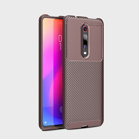 Funda Silicona Carcasa Goma Twill para Xiaomi Redmi K20 Pro Marron