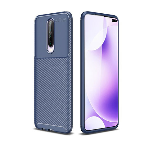 Funda Silicona Carcasa Goma Twill para Xiaomi Redmi K30 5G Azul