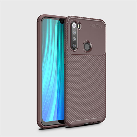 Funda Silicona Carcasa Goma Twill para Xiaomi Redmi Note 8 Pro Marron