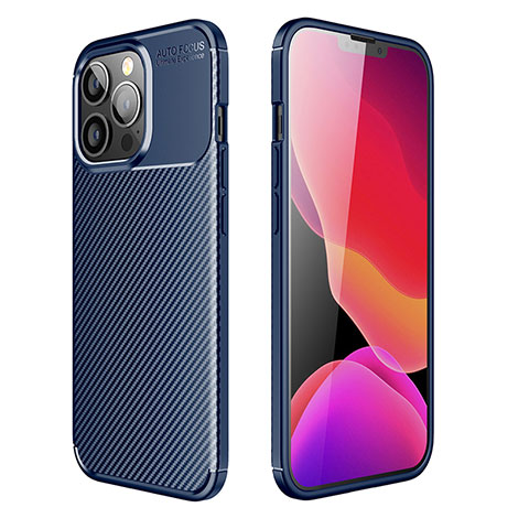 Funda Silicona Carcasa Goma Twill S01 para Apple iPhone 13 Pro Azul