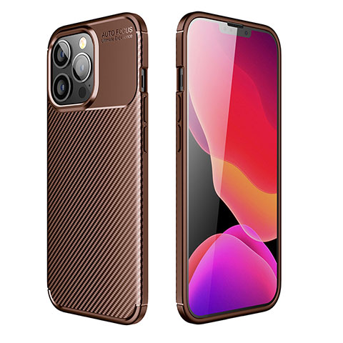 Funda Silicona Carcasa Goma Twill S01 para Apple iPhone 13 Pro Marron