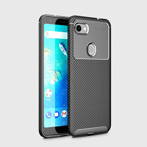 Funda Silicona Carcasa Goma Twill S01 para Google Pixel 3 Negro