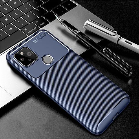 Funda Silicona Carcasa Goma Twill S01 para Google Pixel 4a 5G Azul