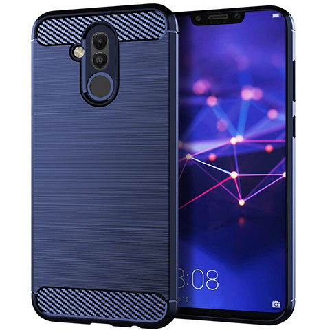 Funda Silicona Carcasa Goma Twill S01 para Huawei Mate 20 Lite Azul