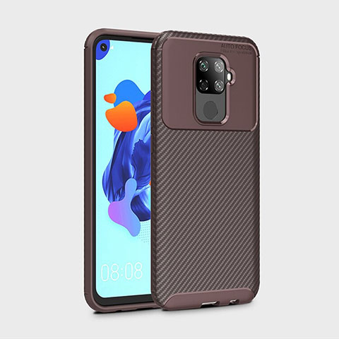 Funda Silicona Carcasa Goma Twill S01 para Huawei Mate 30 Lite Marron