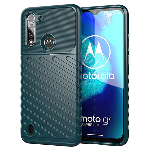 Funda Silicona Carcasa Goma Twill S01 para Motorola Moto G8 Power Lite Verde