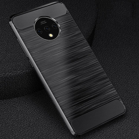 Funda Silicona Carcasa Goma Twill S01 para OnePlus 7T Negro