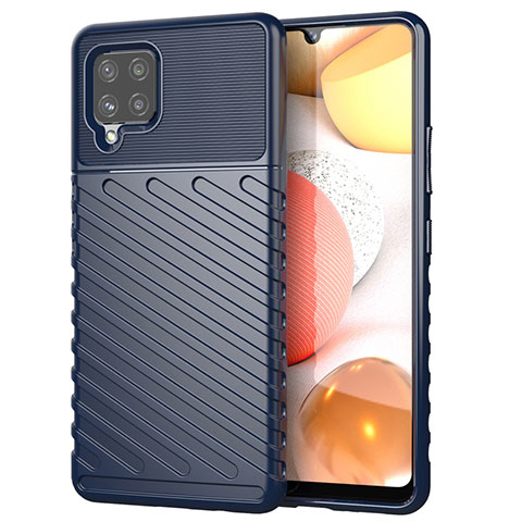 Funda Silicona Carcasa Goma Twill S01 para Samsung Galaxy A42 5G Azul