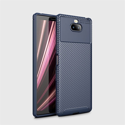 Funda Silicona Carcasa Goma Twill S01 para Sony Xperia 10 Plus Azul