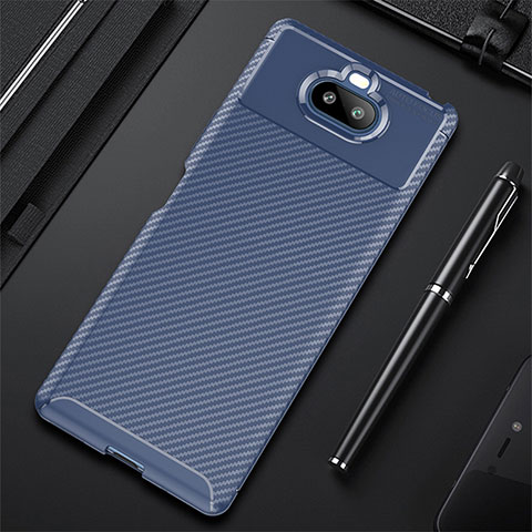 Funda Silicona Carcasa Goma Twill S01 para Sony Xperia 8 Azul