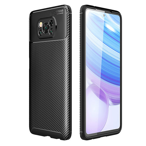 Funda Silicona Carcasa Goma Twill S01 para Xiaomi Poco X3 Pro Negro