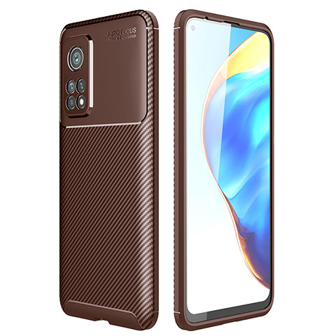 Funda Silicona Carcasa Goma Twill S01 para Xiaomi Redmi K30S 5G Marron