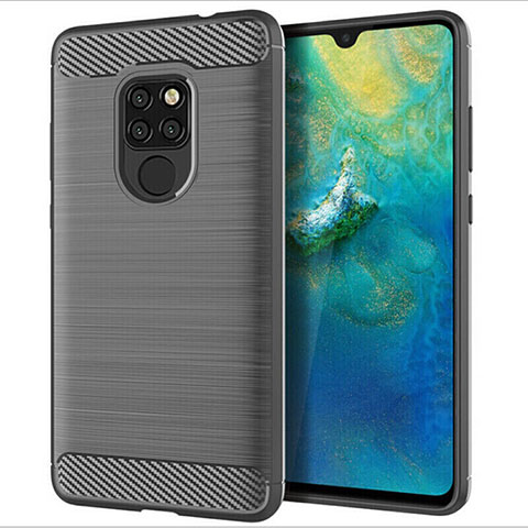 Funda Silicona Carcasa Goma Twill S02 para Huawei Mate 20 Gris