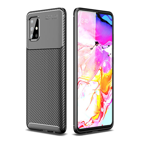 Funda Silicona Carcasa Goma Twill WL1 para Samsung Galaxy A51 4G Negro