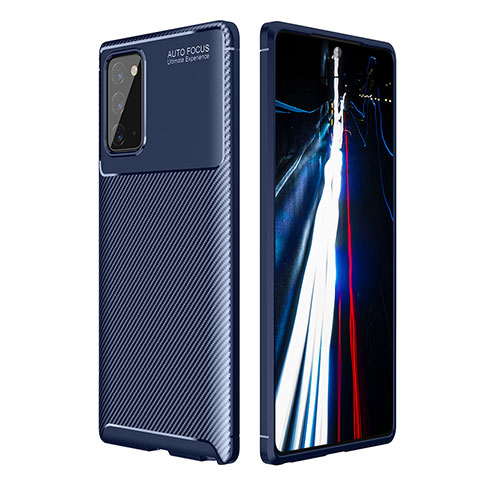 Funda Silicona Carcasa Goma Twill WL1 para Samsung Galaxy Note 20 5G Azul