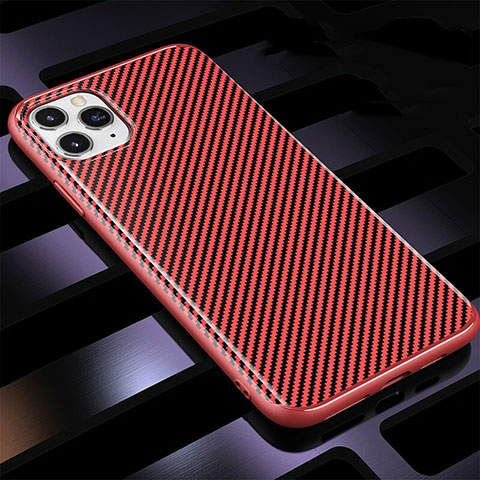 Funda Silicona Carcasa Goma Twill Y01 para Apple iPhone 11 Pro Max Rojo