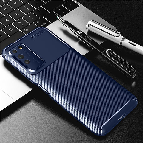 Funda Silicona Carcasa Goma Twill Y01 para Huawei Honor X10 5G Azul