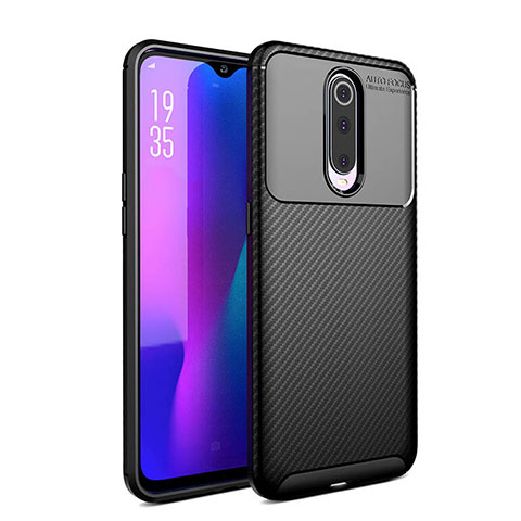 Funda Silicona Carcasa Goma Twill Y01 para Oppo R17 Pro Negro