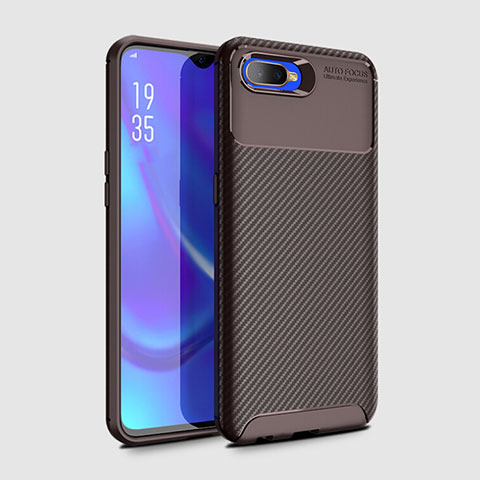 Funda Silicona Carcasa Goma Twill Y01 para Oppo RX17 Neo Marron