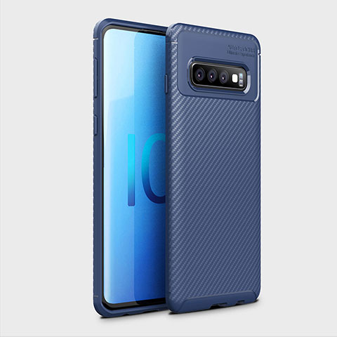 Funda Silicona Carcasa Goma Twill Y01 para Samsung Galaxy S10 5G Azul