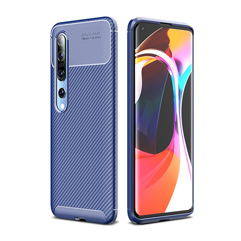 Funda Silicona Carcasa Goma Twill Y01 para Xiaomi Mi 10 Pro Azul