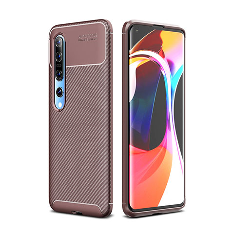 Funda Silicona Carcasa Goma Twill Y01 para Xiaomi Mi 10 Pro Marron