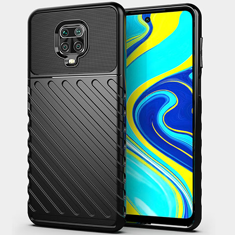 Funda Silicona Carcasa Goma Twill Y01 para Xiaomi Redmi Note 9 Pro Negro