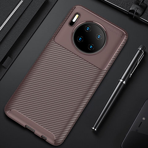 Funda Silicona Carcasa Goma Twill Y02 para Huawei Mate 30 Pro Marron