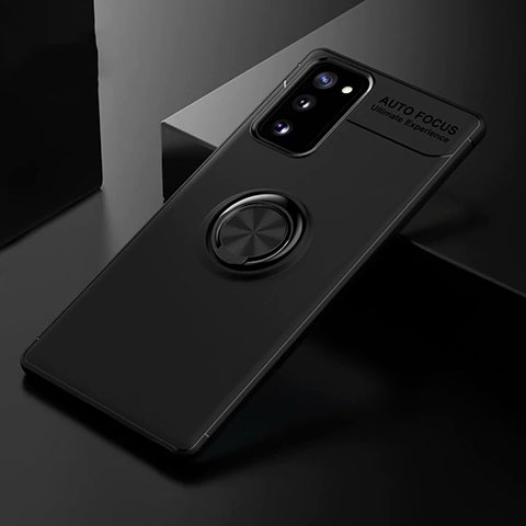 Funda Silicona Carcasa Ultrafina Goma con Magnetico Anillo de dedo Soporte para Samsung Galaxy S20 FE ((2022)) 5G Negro