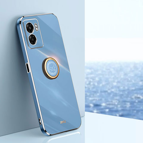 Funda Silicona Carcasa Ultrafina Goma con Magnetico Anillo de dedo Soporte XL1 para OnePlus Nord N20 SE Azul