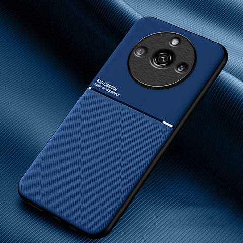 Funda Silicona Carcasa Ultrafina Goma con Magnetico para Realme 11 Pro+ Plus 5G Azul